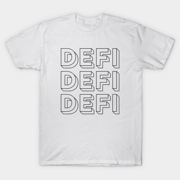 DeFi Decentralized Finance Crypto T-Shirt by ArchmalDesign